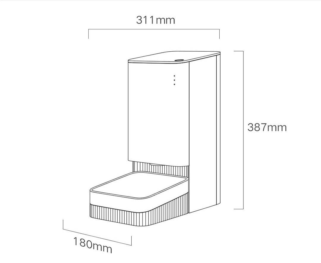 Smart Pet Feeder – automatic feeding, remote control and built-in emergency power supply. Smart Pet Feeder - automatic feeding, remote control and built-in emergency power supply.