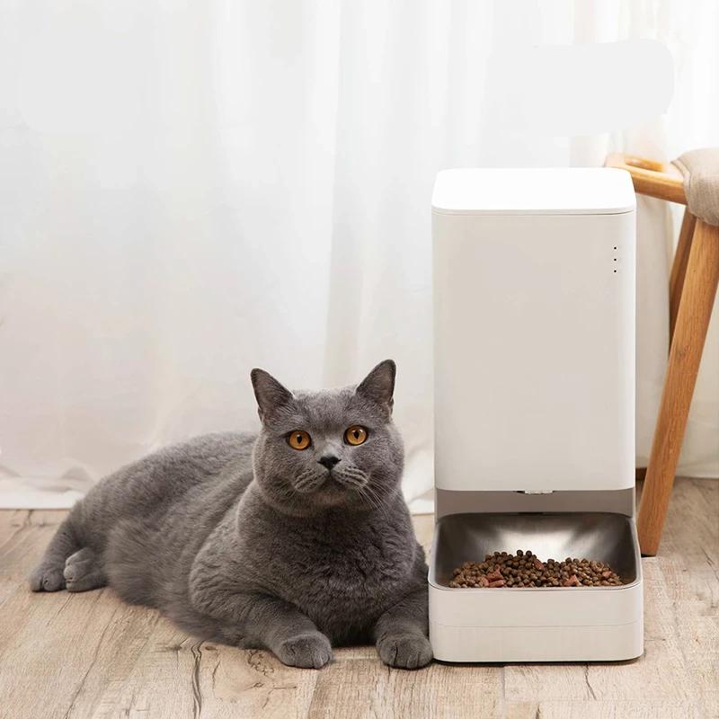 Smart Pet Feeder – automatic feeding, remote control and built-in emergency power supply. Smart Pet Feeder - automatic feeding, remote control and built-in emergency power supply.